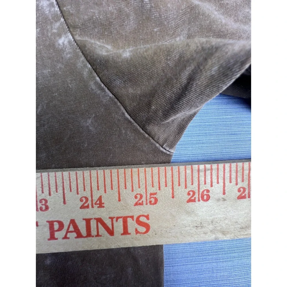 Ariat Wild West Cowboy Graphic T-Shirt Brown Mineral Wash Oversize Fit Womens L - Picture 4 of 6